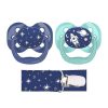 Dr. Brown's Advantage Pacifiers, Stage 1 (0-6m), Blue Space - Traveling Tikes