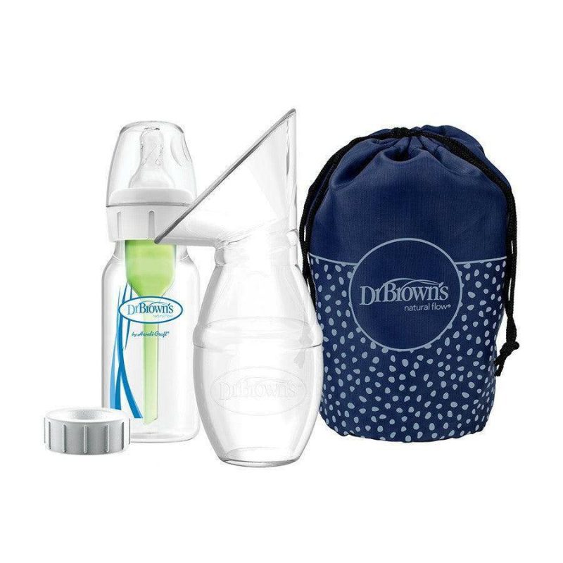 dr brown s silicone one piece breast pump with options tm anti colic bottle and travel bag traveling tikes 1