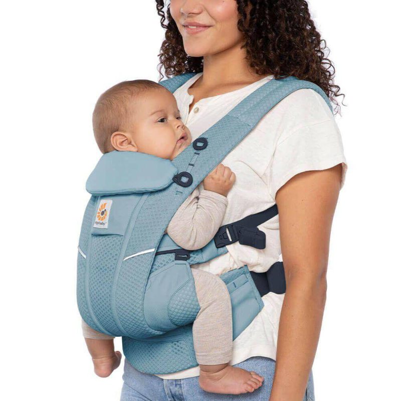 ergo omni breeze baby carrier slate blue traveling tikes 2