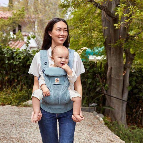 ergo omni breeze baby carrier slate blue traveling tikes 6