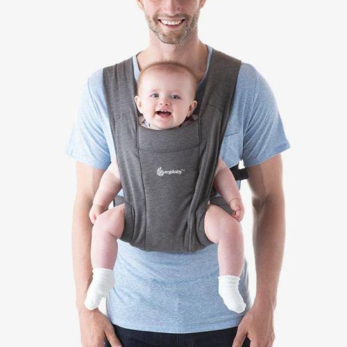 ergobaby embrace cozy newborn carrier heather grey traveling tikes 2