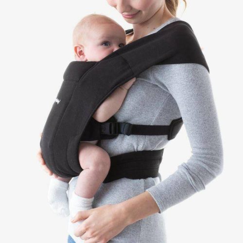 ergobaby embrace cozy newborn carrier pure black traveling tikes 3