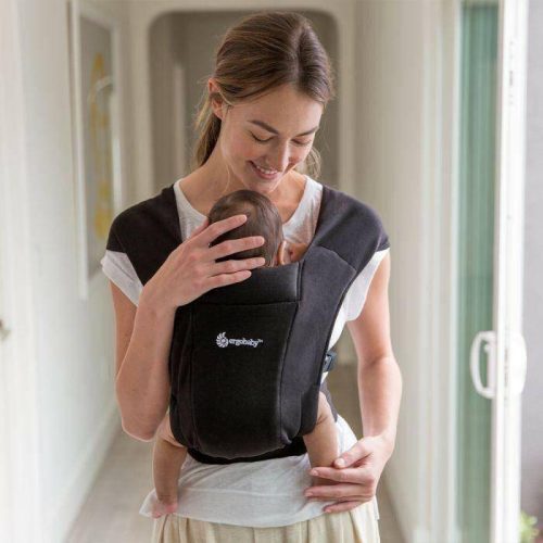 ergobaby embrace cozy newborn carrier pure black traveling tikes 4