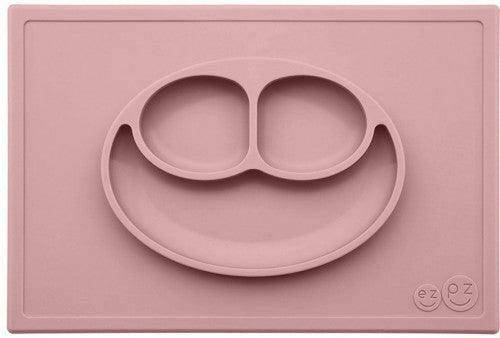 EZPZ Happy Mat Placemat & Plate - Blush - Traveling Tikes