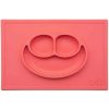 EZPZ Happy Mat Placemat & Plate - Coral - Traveling Tikes