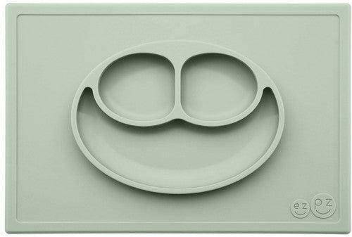 EZPZ Happy Mat Placemat & Plate - Sage - Traveling Tikes