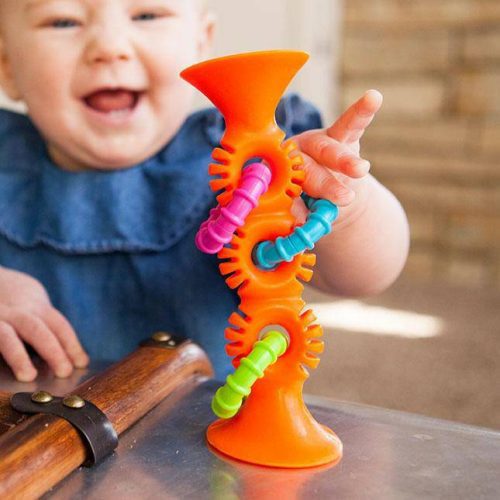 fat brain toys pipsquigz loops orange traveling tikes 3