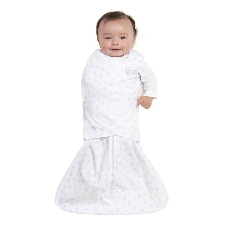 halo sleepsack swaddle platinum pale blue twinkle small traveling tikes 2