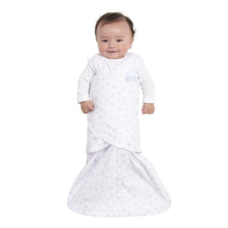 halo sleepsack swaddle platinum pale blue twinkle small traveling tikes 3