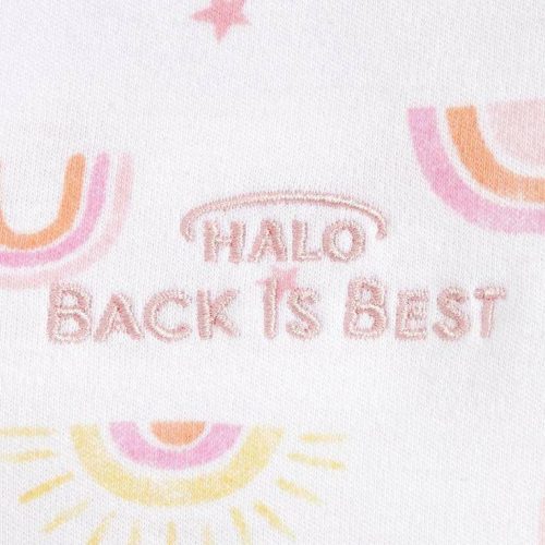 halo sleepsack swaddle platinum sunshine rainbows newborn traveling tikes 3