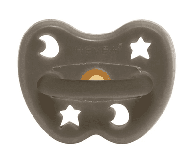 Hevea Pacifier 0-3M - Shiitake Grey - Traveling Tikes