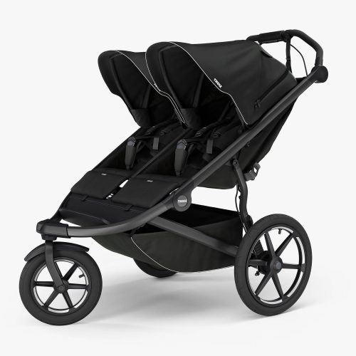 Thule Urban Glide 3 Double Jogging Stroller - Jet Black - Traveling Tikes