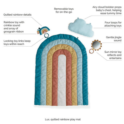 itsy ritzy tummy time play mat traveling tikes 3