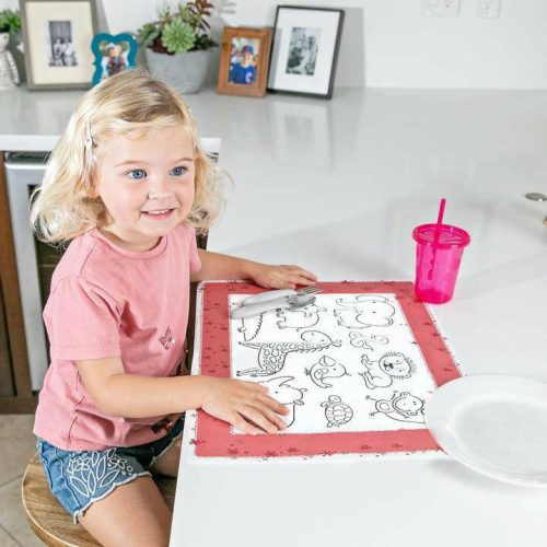 jl childress healthy habits disposable colorme placemats 24 pack traveling tikes 3