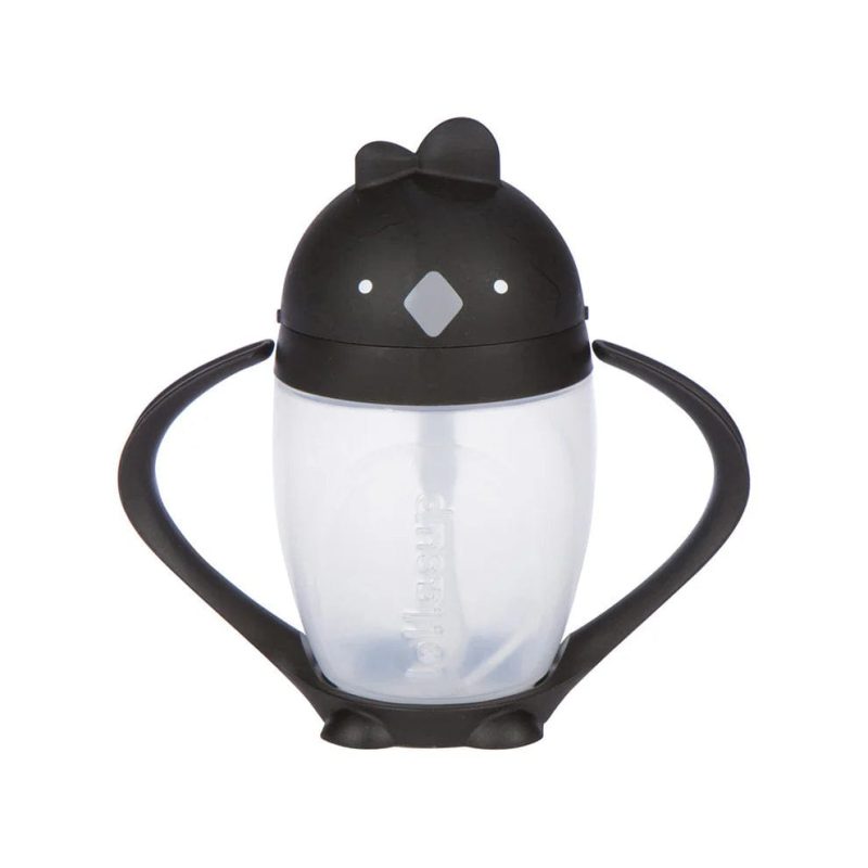 Lollaland Lollacup Infant & Toddler Straw Cup - Black - Traveling Tikes