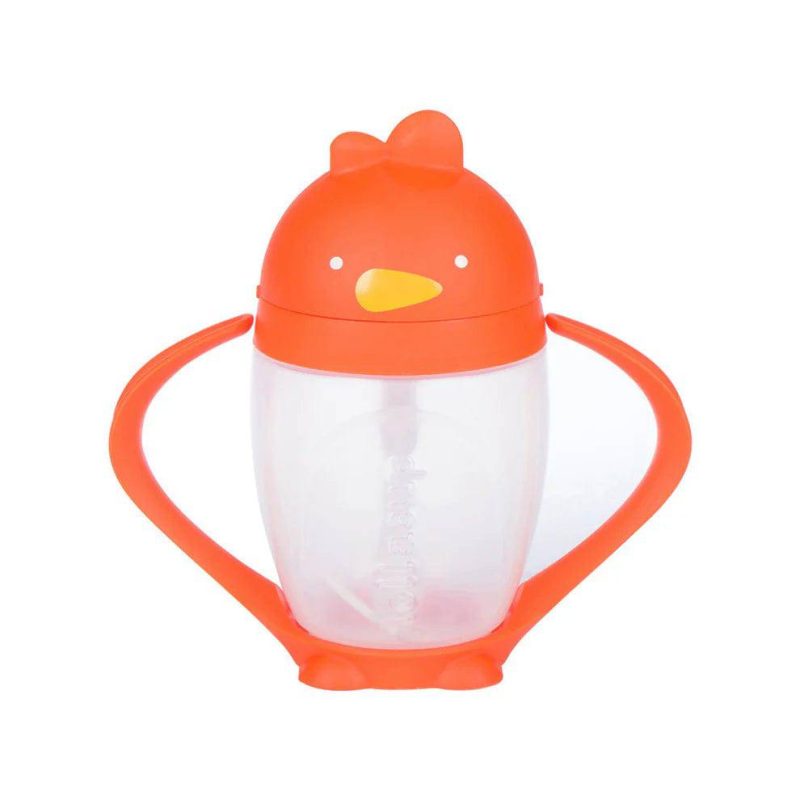 Lollaland Lollacup Infant & Toddler Straw Cup - Orange - Traveling Tikes