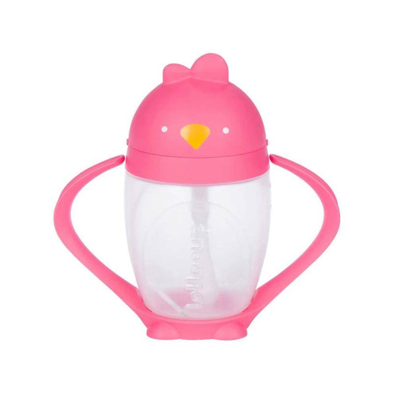 Lollaland Lollacup Infant & Toddler Straw Cup - Pink - Traveling Tikes