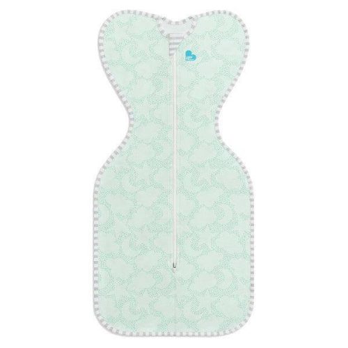 Love To Dream Swaddle UP Organic, Medium- Celesital Dot Mint - Traveling Tikes