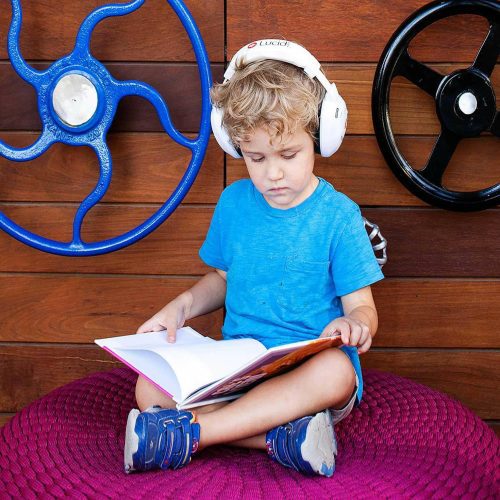 lucid kids hear muffs blue traveling tikes 6