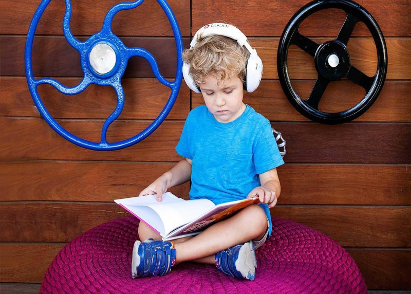 lucid kids hear muffs blue traveling tikes 6