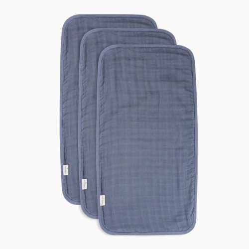 natemia ultra soft muslin bamboo burp cloths 3 pack folkstone grey traveling tikes 4