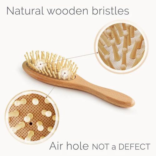 natemia wooden baby hair brush set with natural bristles traveling tikes 4