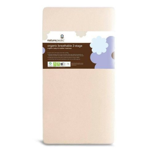 Naturepedic Organic Breathable 2-Stage Baby Crib Mattress (MC46) - Traveling Tikes