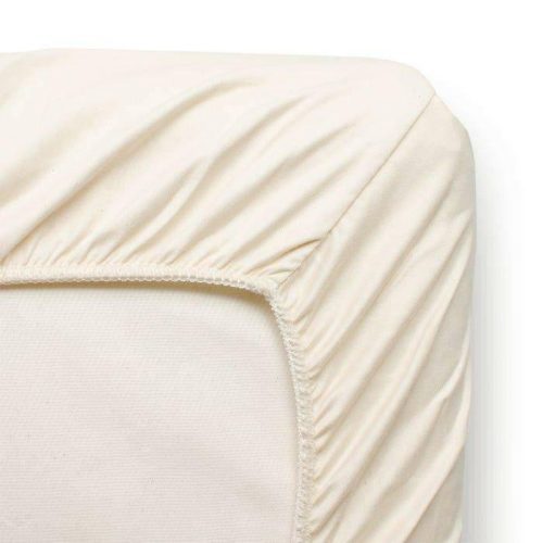 naturepedic organic cotton sateen crib sheet ivory traveling tikes 3