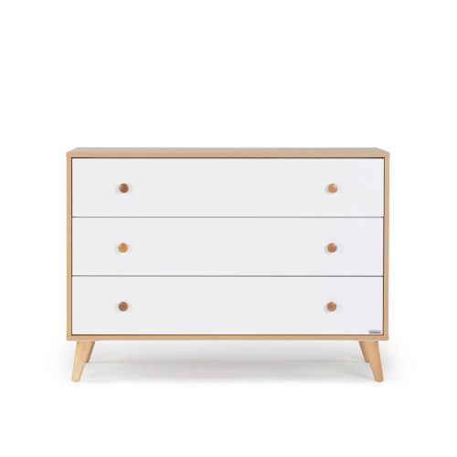 new austin 3 drawer dresser dresser white red oak 860021