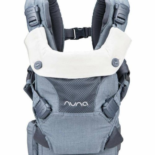 nuna cudl 4 in 1 baby carrier softened denim traveling tikes 2