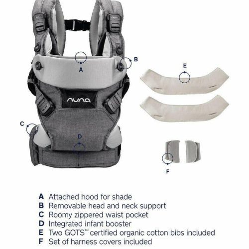 nuna cudl 4 in 1 baby carrier softened shadow traveling tikes 6