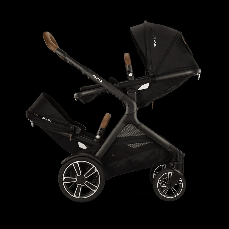 nuna demi next double stroller rider board caviar traveling tikes 2