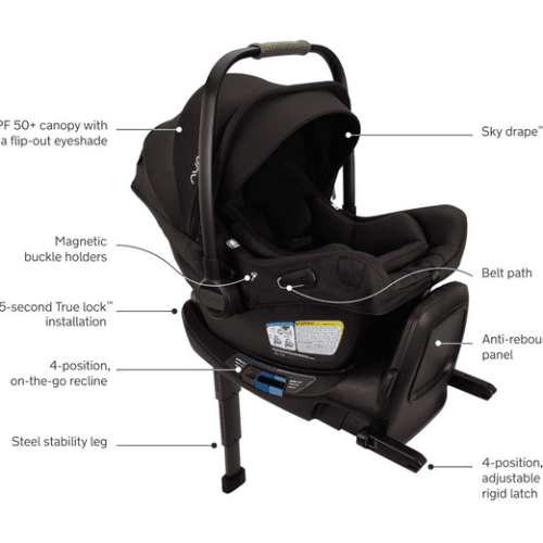 nuna pipa aire rx infant car seat and relx base caviar traveling tikes 10 a1a4b21a 5aef 4aa2 a5ad e4f5a73868d8