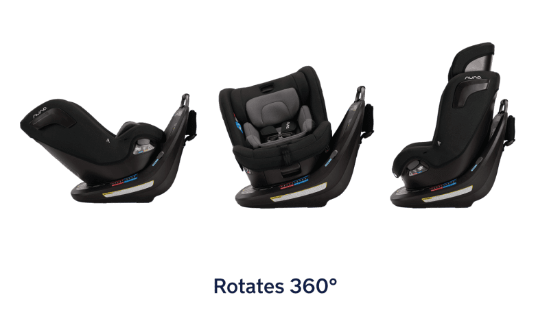 nuna revv rotating convertible car seat caviar traveling tikes 3