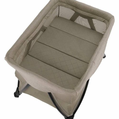 nuna sena aire playard with zip off bassinet hazelwood traveling tikes 3