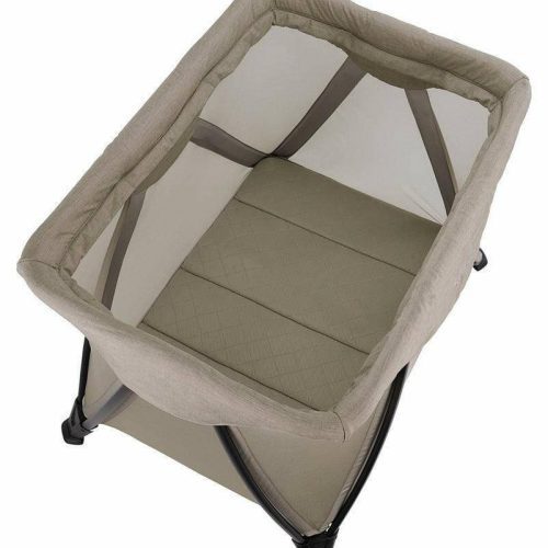 nuna sena aire playard with zip off bassinet hazelwood traveling tikes 4