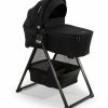 Nuna TRIV LYTL Bassinet and Stand - Caviar - Traveling Tikes