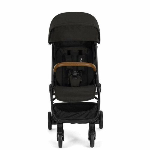 nuna trvl self folding compact stroller caviar traveling tikes 3