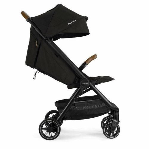 nuna trvl self folding compact stroller caviar traveling tikes 4