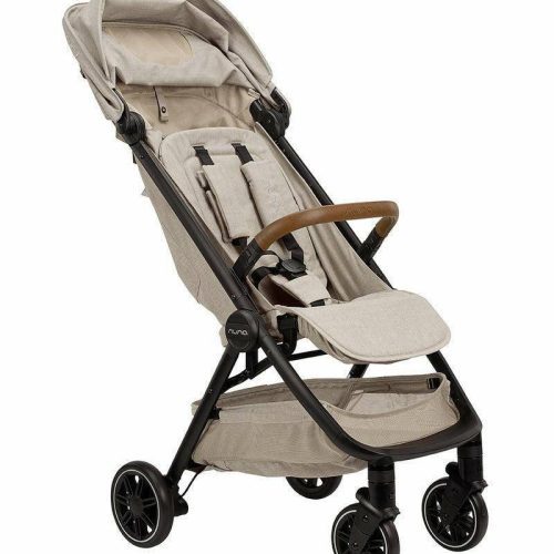 nuna trvl self folding compact stroller hazelwood traveling tikes 3