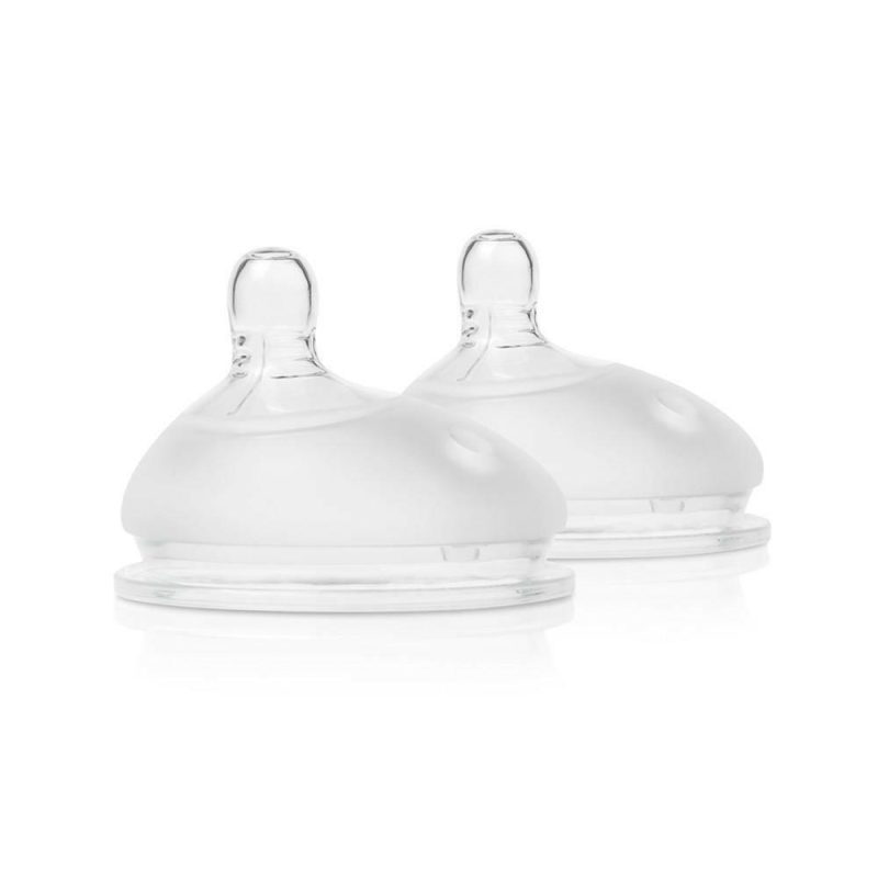 olababy gentle bottle silicone replacement nipple 2 pack x cutthicker liquids traveling tikes 2