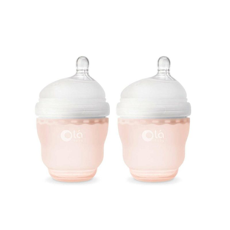 Olababy GentleBottle 4oz 2 Pack - Coral - Traveling Tikes