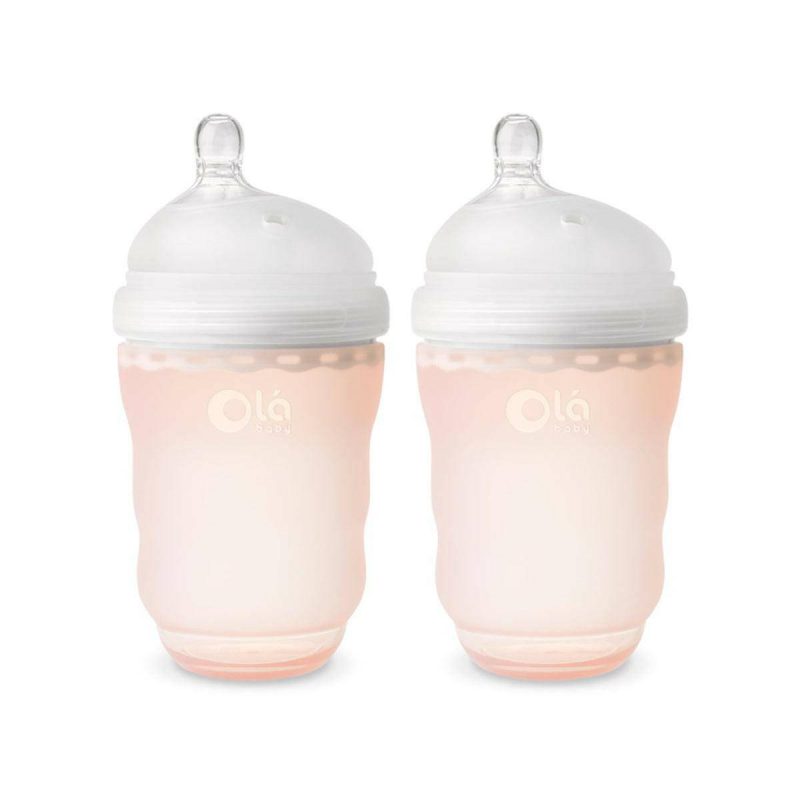 Olababy GentleBottle 8oz 2 Pack - Coral - Traveling Tikes