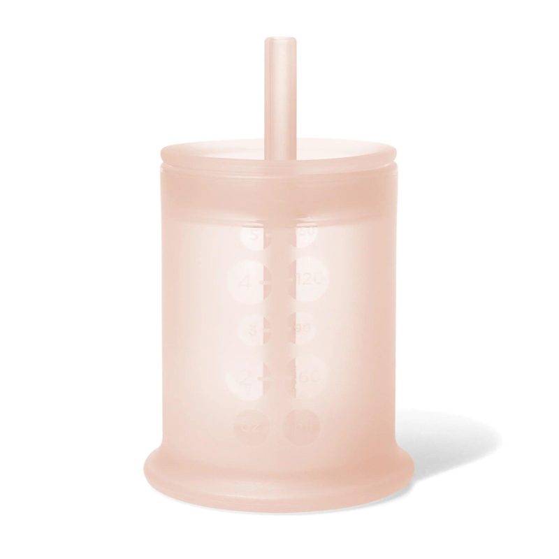 olababy training cup with lid straw coral traveling tikes 1