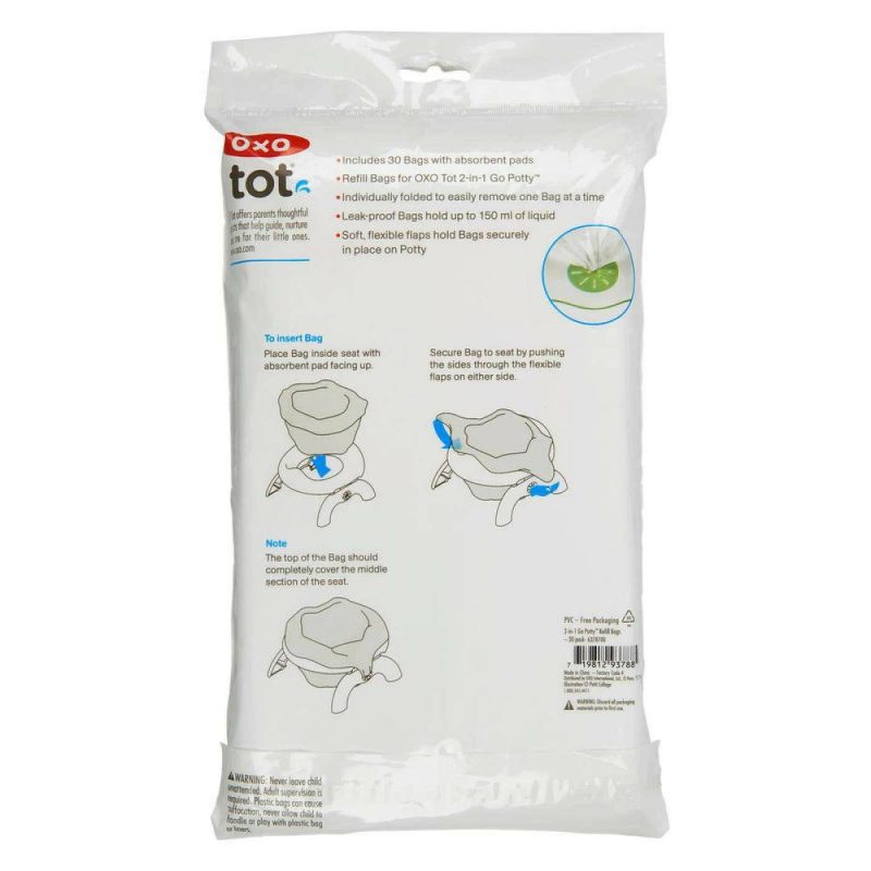 oxo tot tot 2 in 1 go potty refill bags 30 pack traveling tikes 2