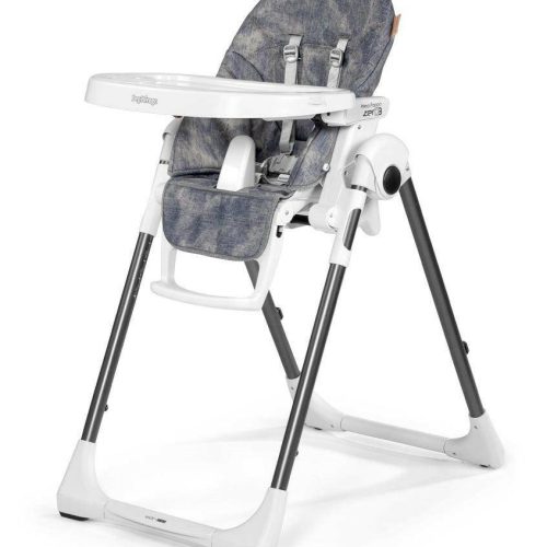 Peg Perego Prima Pappa Zero 3 High Chair - Denim - Traveling Tikes