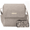 Petunia Pickle Bottom Boxy Backpack - Grey Matte Leatherette - Traveling Tikes