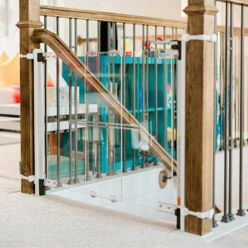 qdos crystal hardware mount gate chrome traveling tikes 6