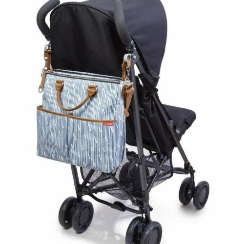 skip hop duo special edition diaper bag blueprint stripe traveling tikes 3