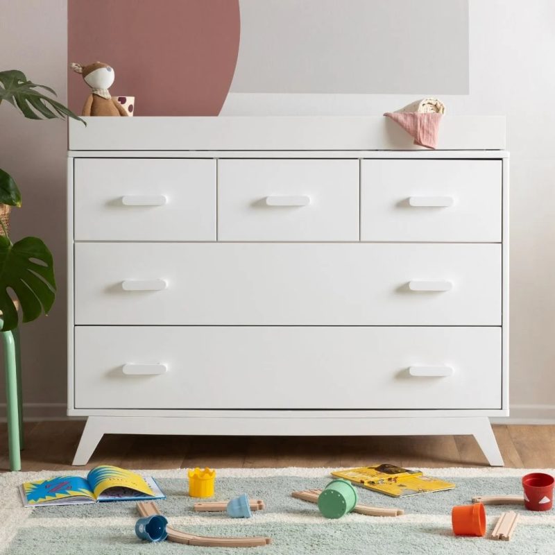 soho 5 drawer nursery dresser dresser white 267260